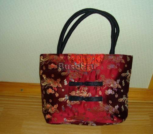 Сумка красная с принтом Санкт-Петербург