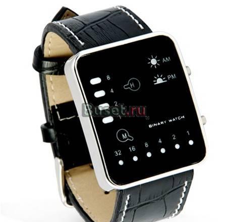 Скидки Бинарные Binary Наручные часы LED Диодные Москва
