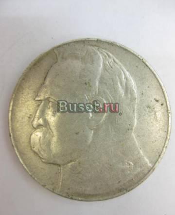 монета Польша 10 злотых 1935г. Пилсуцкий,серебро Санкт-Петербург