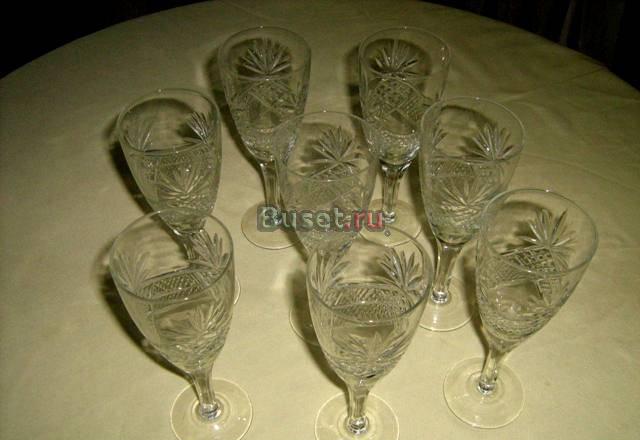 Новые хрустальные фужеры - 8 шт Москва