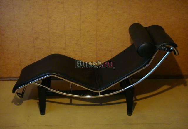 Шезлонг (сталь-кожа) Италия Москва