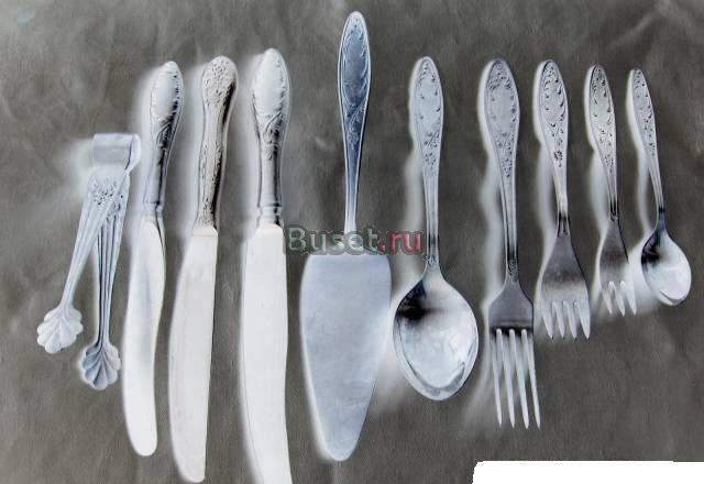 Мельхиоровые столовые приборы Москва