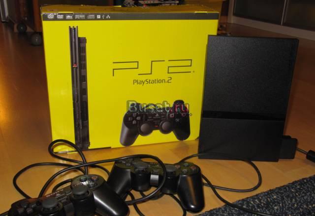Продам игровую приставку sony PS2 (scph-77008) чёр Санкт-Петербург