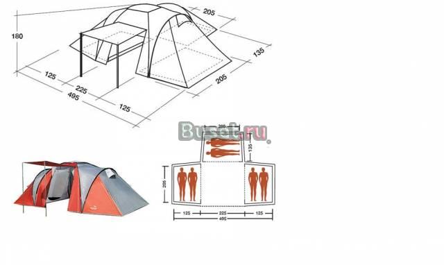 Кемпинговая палатка EasyCamp explorer Rimini 600 Санкт-Петербург
