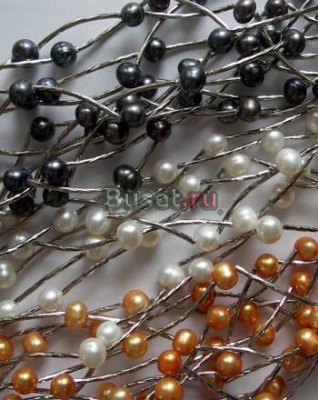 **ЖЕМЧУГ НАТУРАЛЬНЫЙ чёрный золотой белый** Москва
