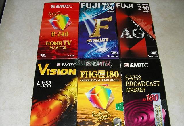 Видеокассеты VHS  Fuji и Emtec  E-180 и E-240 Москва