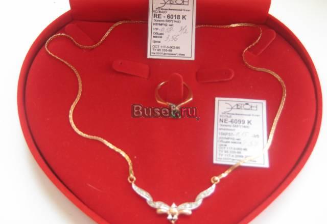 Колье+кольцо(комплект) Москва