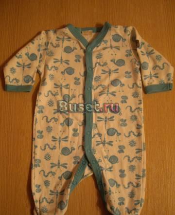 Слип Lindex голубой с букашками, из мягкого хлопка Санкт-Петербург