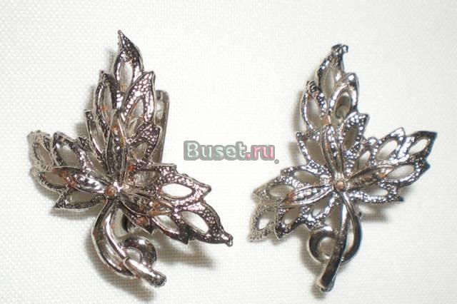 Серебристые сережки Москва