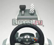 Microsoft Wireless Racing Wheel Xbox руль с педаля Москва