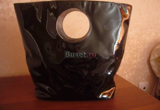 Лаковая черная сумка oggi Москва