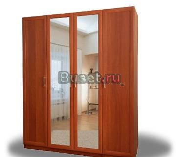 Шкаф 4х-створчатый (рамка мдф) Москва
