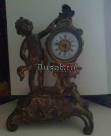 Часы старинные (бронза) с амуром старинные Москва