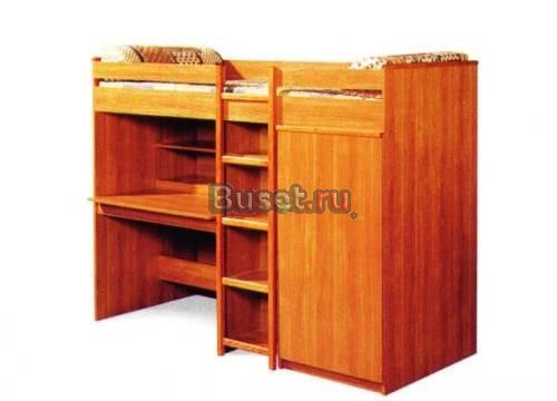 Кровать-чердак (внизу стол+шкаф) Москва