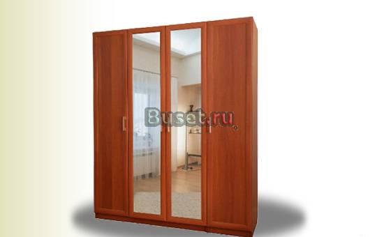 Шкаф 4х-створчатый (рамка мдф) Москва