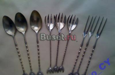 Серебряные десертные приборы Москва