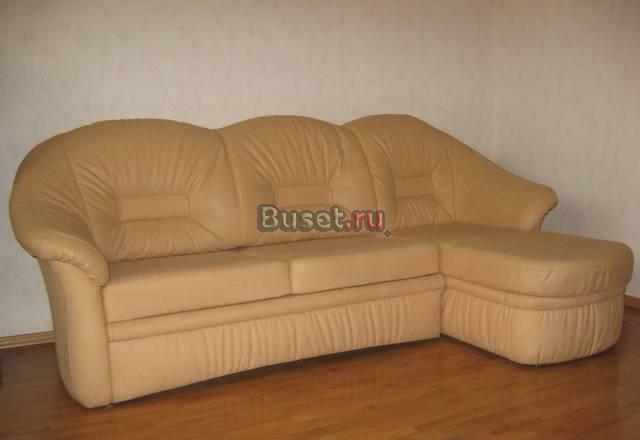 Угловой диван из искусственной кожи моон Москва