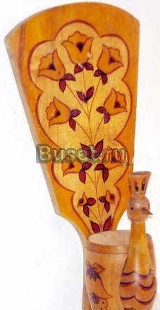 Солонка подвесная Жар-птица. Дерево. СССР Москва