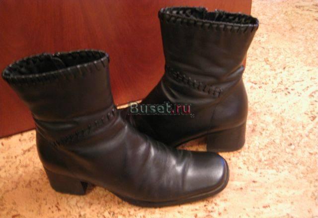 Женские зимние полусапожки с мехом, натур. кожа Москва