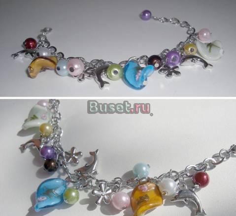 Браслет на металлической цепочке Москва