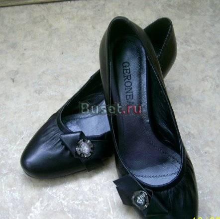 Туфли черные, на невысоком каблуке) Ульяновск