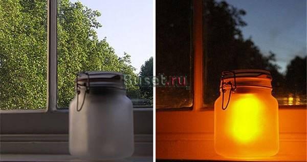 Светильник - Ночник Солнце и Луна в банке Новосибирск