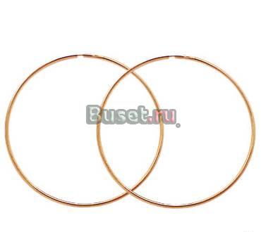 Золотые серьги конго Москва