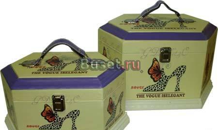 Комплект деревянных шкатулок из 2шт Москва