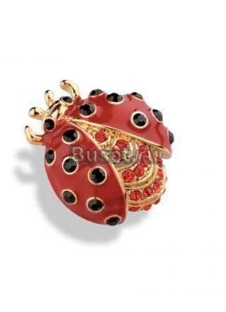 Брошь божья коровка Москва