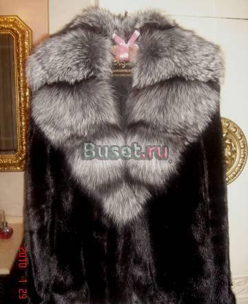 Новая норковая шуба 68 см black scana Москва