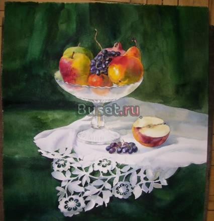 "Натюрморт с фруктами" акварель Москва