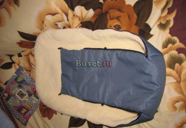 Меховой конверт для коляски Москва