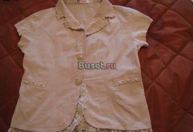 Летняя блузка беж с кружевом Санкт-Петербург