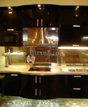 Кухня Эмаль мдф хамелион (черно-бардовый) Москва