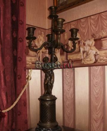 Старинный, тяжёлый, очень красивый канделябр Москва
