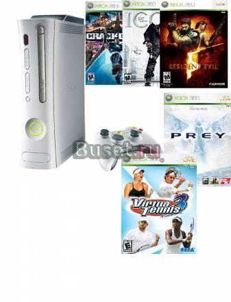 Видеоигру Хвох 360 PRO(20Гб) прошитый,5дисков Москва