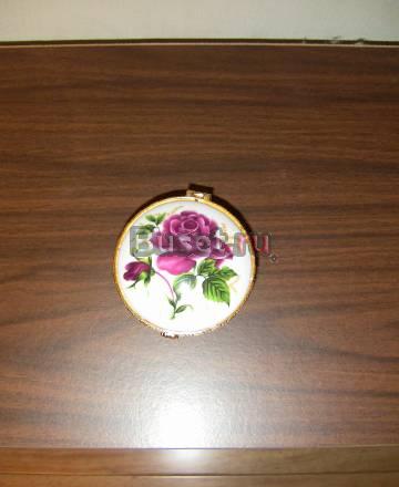 Шкатулка фарфоровая с зеркалом Москва