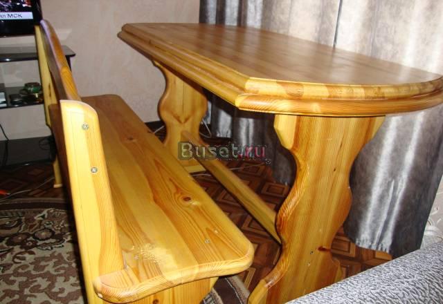 Стол с лавкой (массив) Саратов