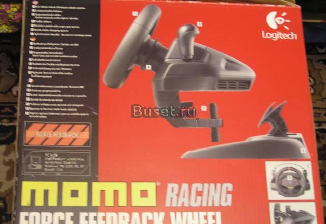Руль с педалями Logitech MOMO Racing Компьютерный Москва