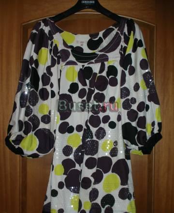 Платье с пайетками kenzo из хлопка Москва