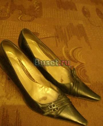Туфли кож.черные, кабл. 37 разм-300 руб Санкт-Петербург