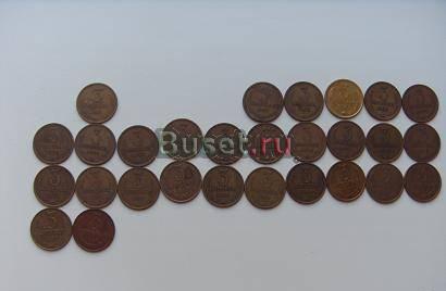 Монеты 3 коп. с 1961 г. по 1991 г. (29 шт.) Москва