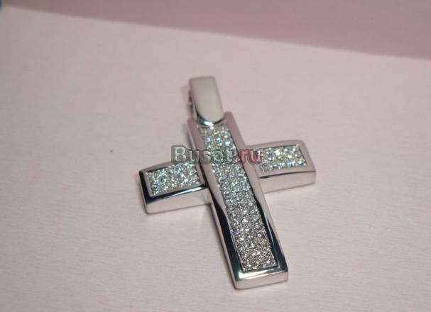 Брендовый крест 87 бриллиантов Москва