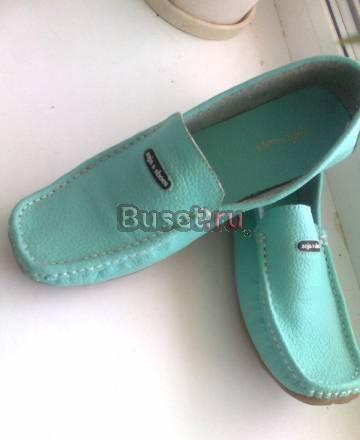 Бирюзовые мокасины Екатеринбург