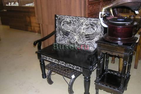 Скамья резная из Индии Москва