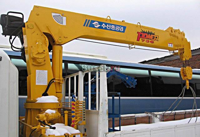 Корейские кран-манипуляторы Soosan 736L2 Москва