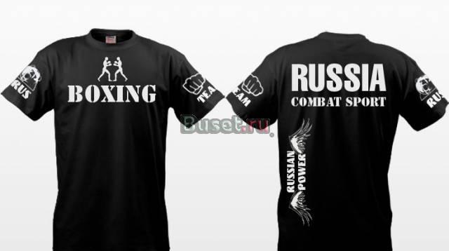 Футболка Бокс (черная) Москва