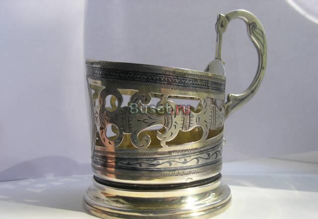 Редкий подстаканник. Серебро 875 пр. СССР Москва