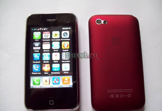 Новый iPhone K599 на 2 сим+тв (красный корпус) Санкт-Петербург