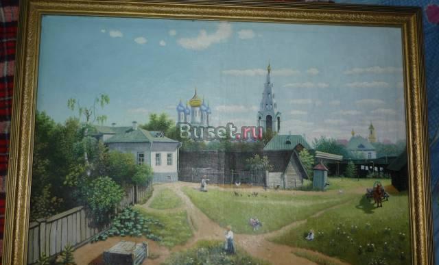 Копия картины Поленова-Московский дворик Москва